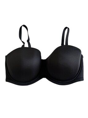 Wacoal Womens Strapless Bra 44G Black Adjustable Hook Back Closure